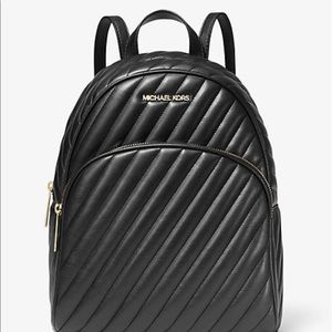 Abbey medium quilted leather backpack